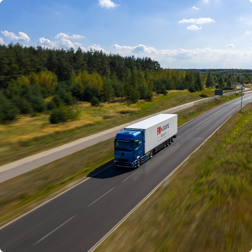 Transport drobnicowy FM Logistic na trasie Janki Kowno